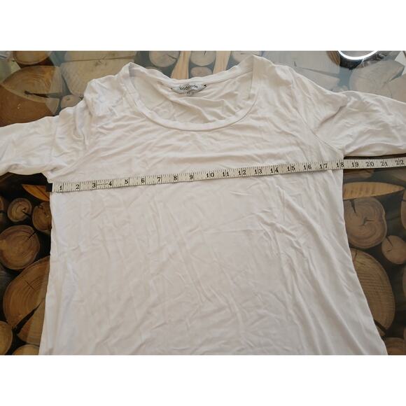 Bodycode Scoop Neck Half Sleeve Classic T-shirt Ballet Tee White Large - Picture 4 of 9